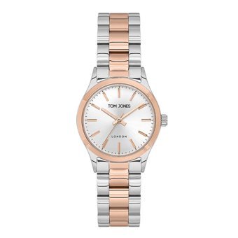 Tom Jones TOMJ.1.1340.05 31-34 mm Gri-Rose Gold Çelik Kordon Analog Kadın Kol Saati