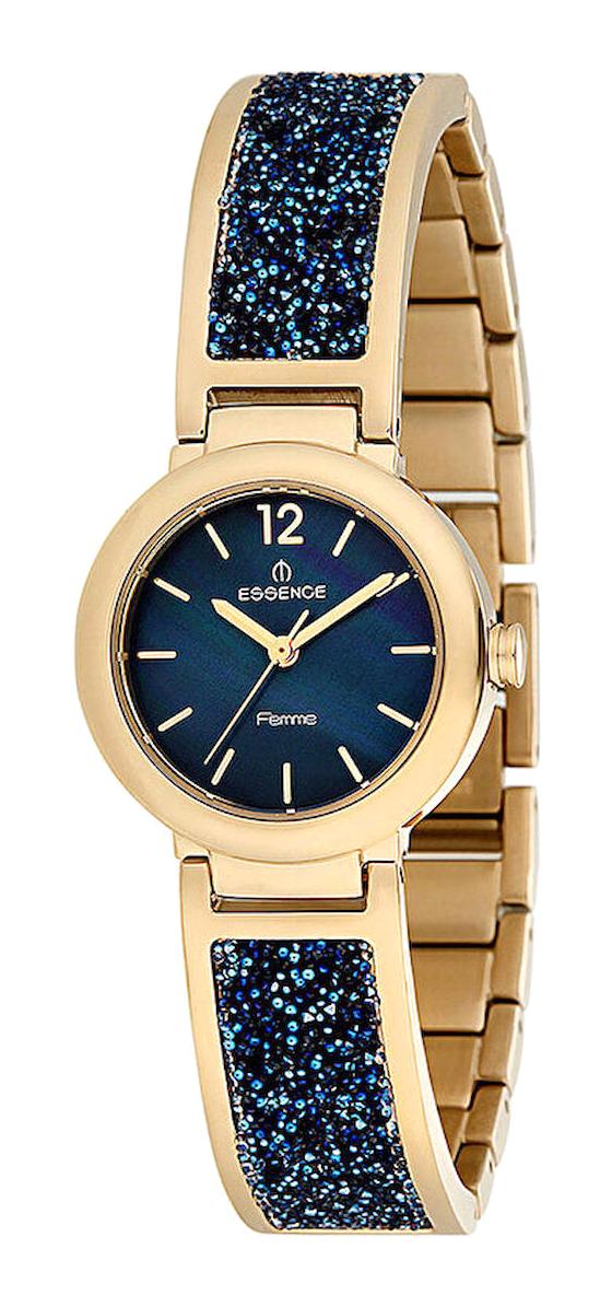 Essence D984.170 29 mm Altın-Lacivert Plastik Kordon Analog Kadın Kol Saati