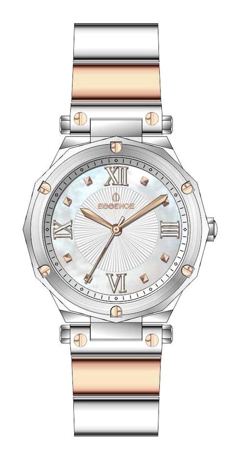 Essence ES6729FE.520 34 mm Gri-Rose Gold Çelik Kordon Analog Kadın Kol Saati