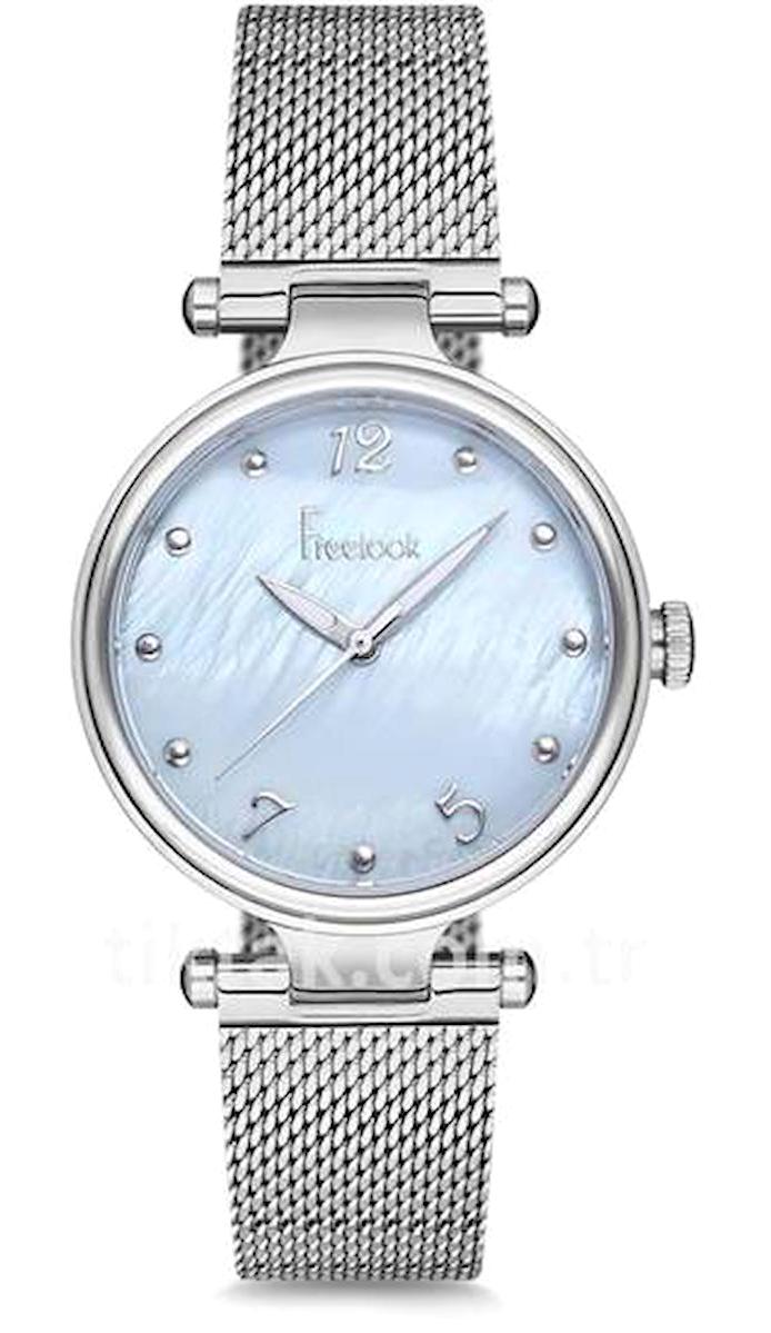 Freelook F.1.1117.06 36 mm Gri Çelik Kordon Analog Kadın Kol Saati