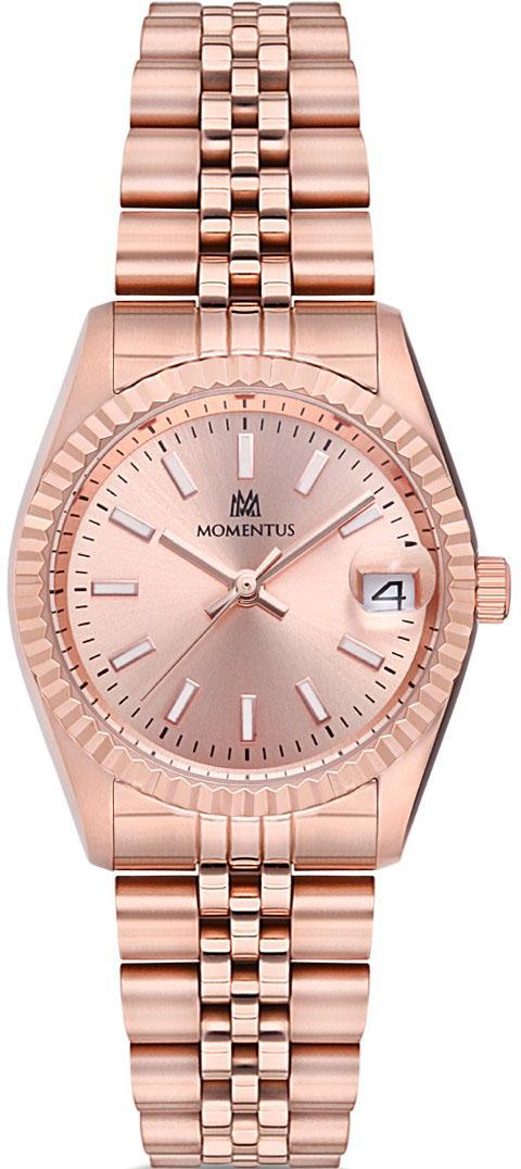 Momentus CW132R-12SR Takvimli 31 mm Rose Gold Çelik Kordon Analog Kadın Kol Saati