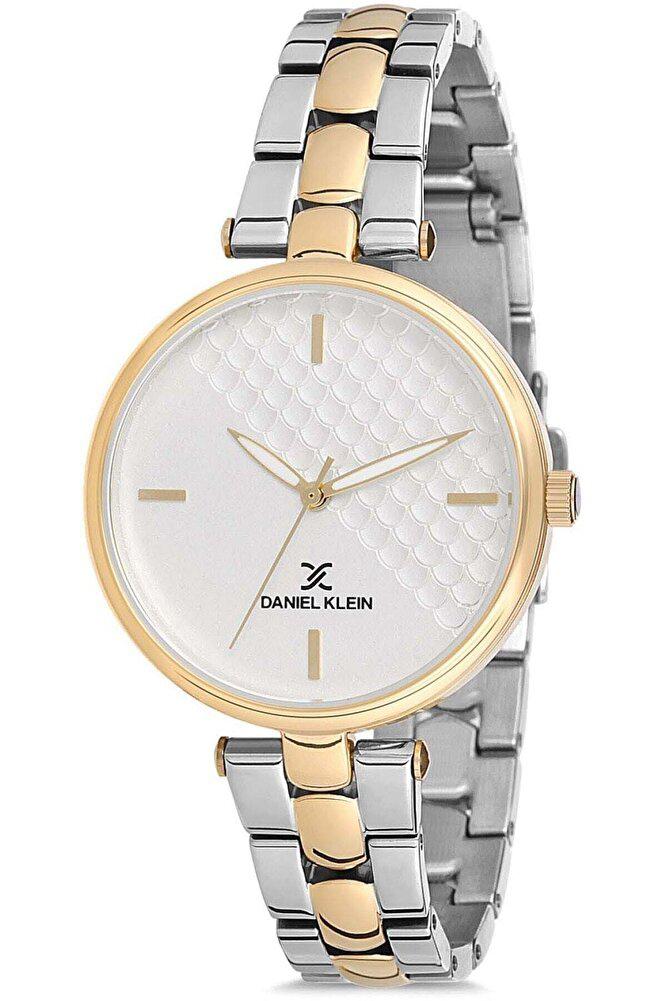 Daniel Klein 35 mm Altın-Gri Metal Kordon Analog Kadın Kol Saati