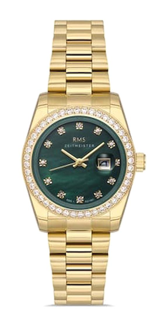 Romanson RMS.1.AG1461.14 Takvimli 31 mm Altın Çelik Kordon Analog Kadın Kol Saati