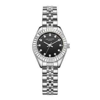 Lee Cooper LC07956.350 40 mm Gri Metal Kordon Analog Kadın Kol Saati