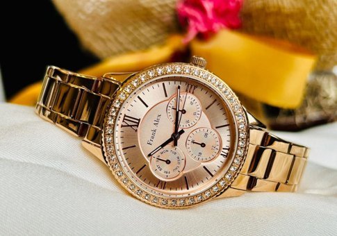 Frank Alex FA.0322.12774M.02 33 mm Rose Gold Çelik Kordon Analog Kadın Kol Saati