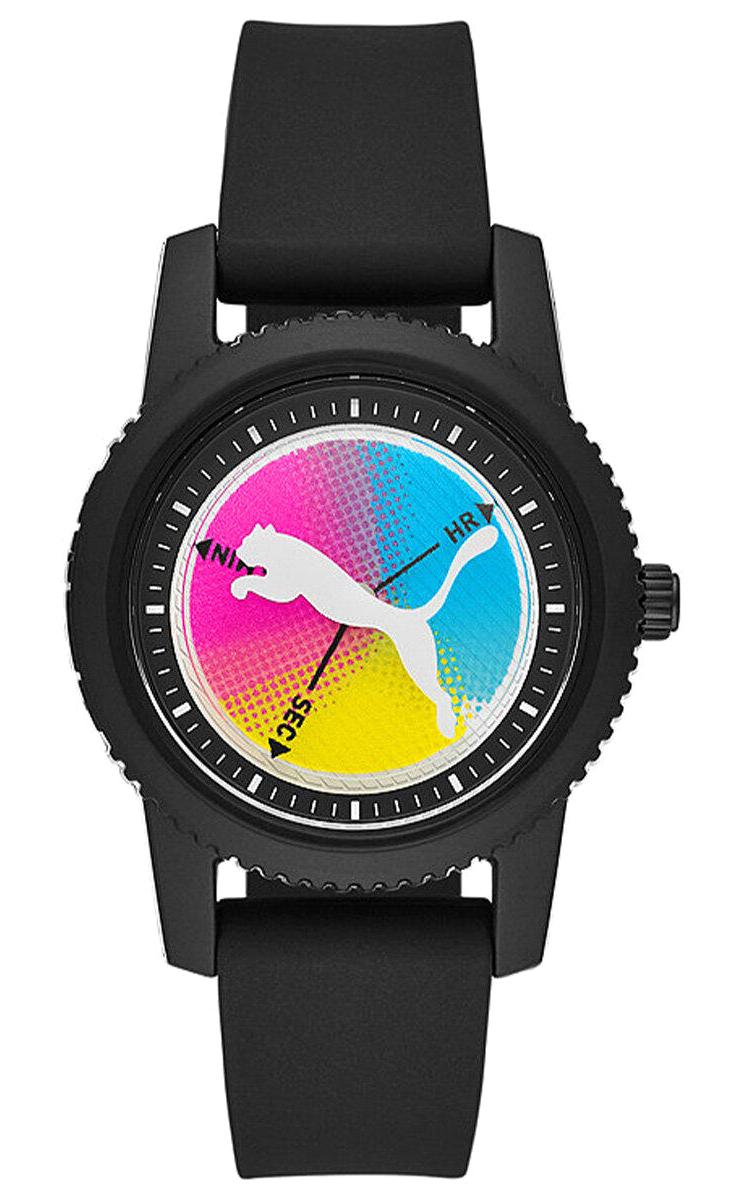 Puma P1068 34 mm Siyah Silikon Kordon Analog Kadın Kol Saati
