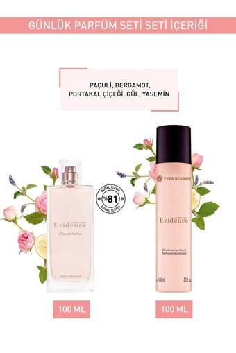 Yves Rocher Comme Une Evidence İkili Kadın Parfüm Deodorant Seti EDP