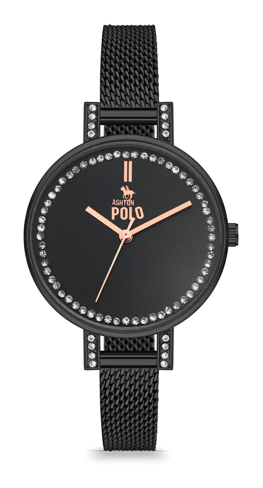 Ashton Polo ZBG17094A 38 mm Siyah Metal Kordon Analog Kadın Kol Saati