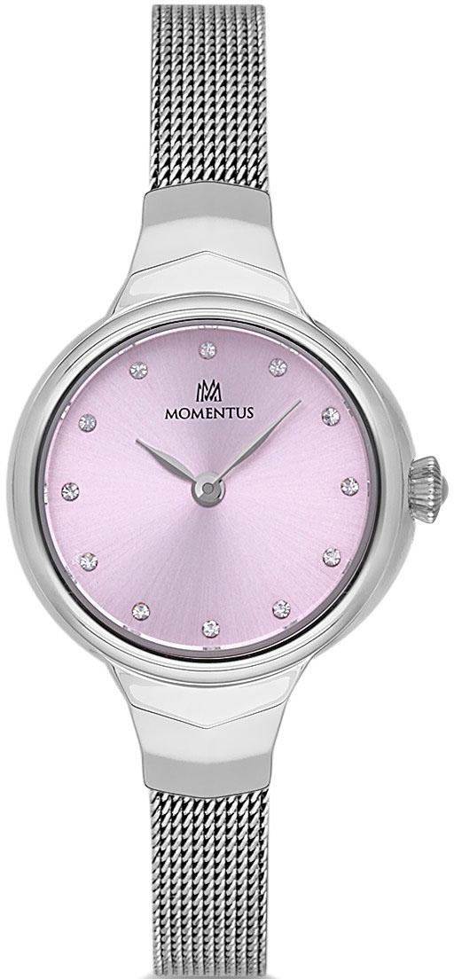 Momentus SW281S-12SS 26 mm Gri Hasır Kordon Analog Kadın Kol Saati