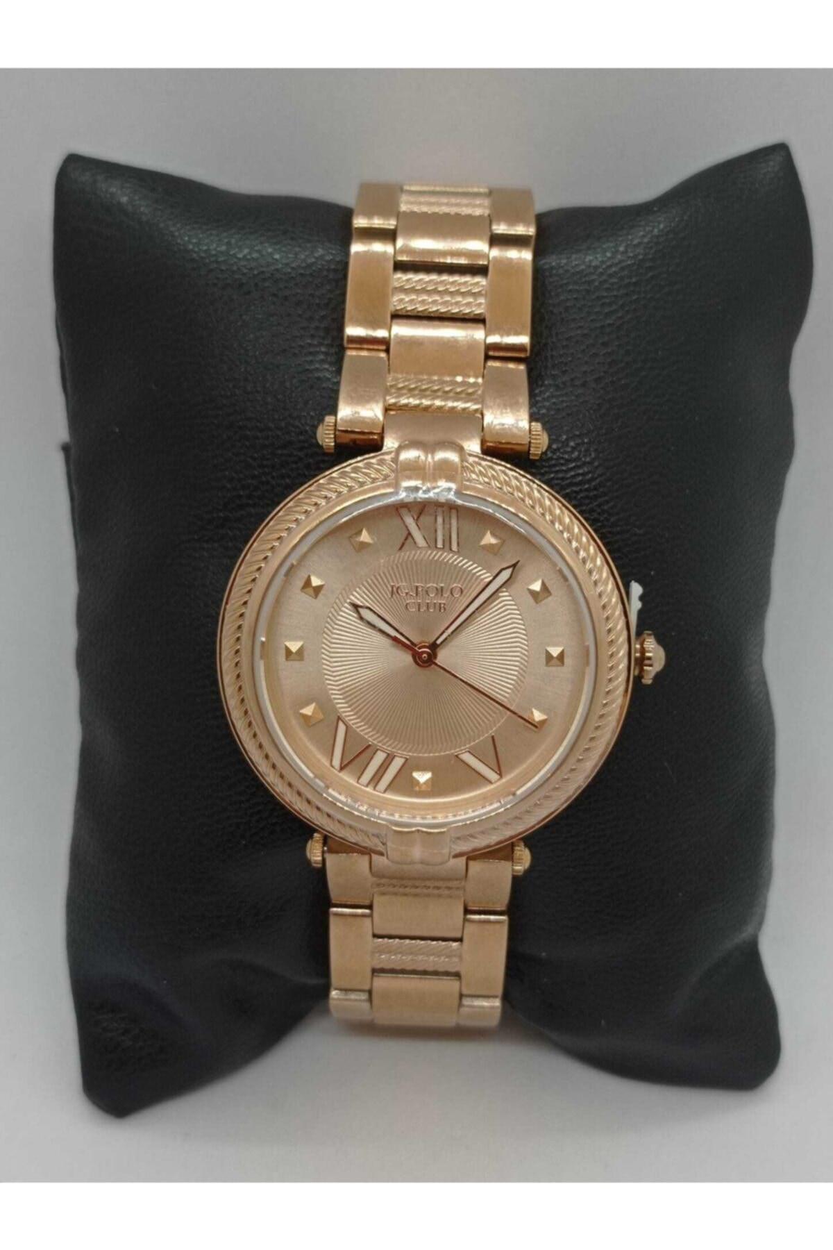 Jg. Polo Club JPC.1219.22323M.1 33 mm Altın Çelik Kordon Analog Kadın Kol Saati
