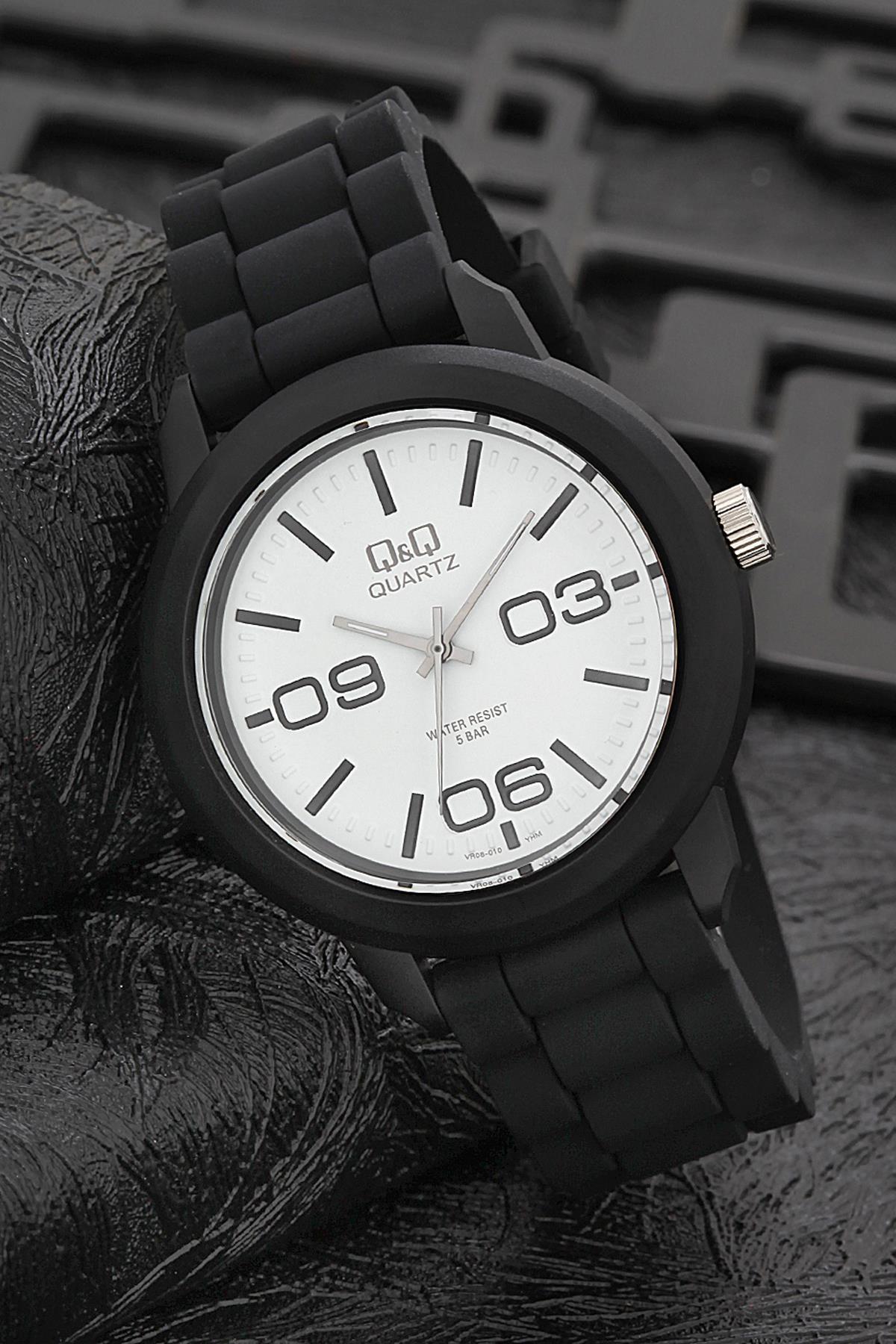 Q&Q 3B951 36 mm Siyah Silikon Kordon Analog Kadın Kol Saati