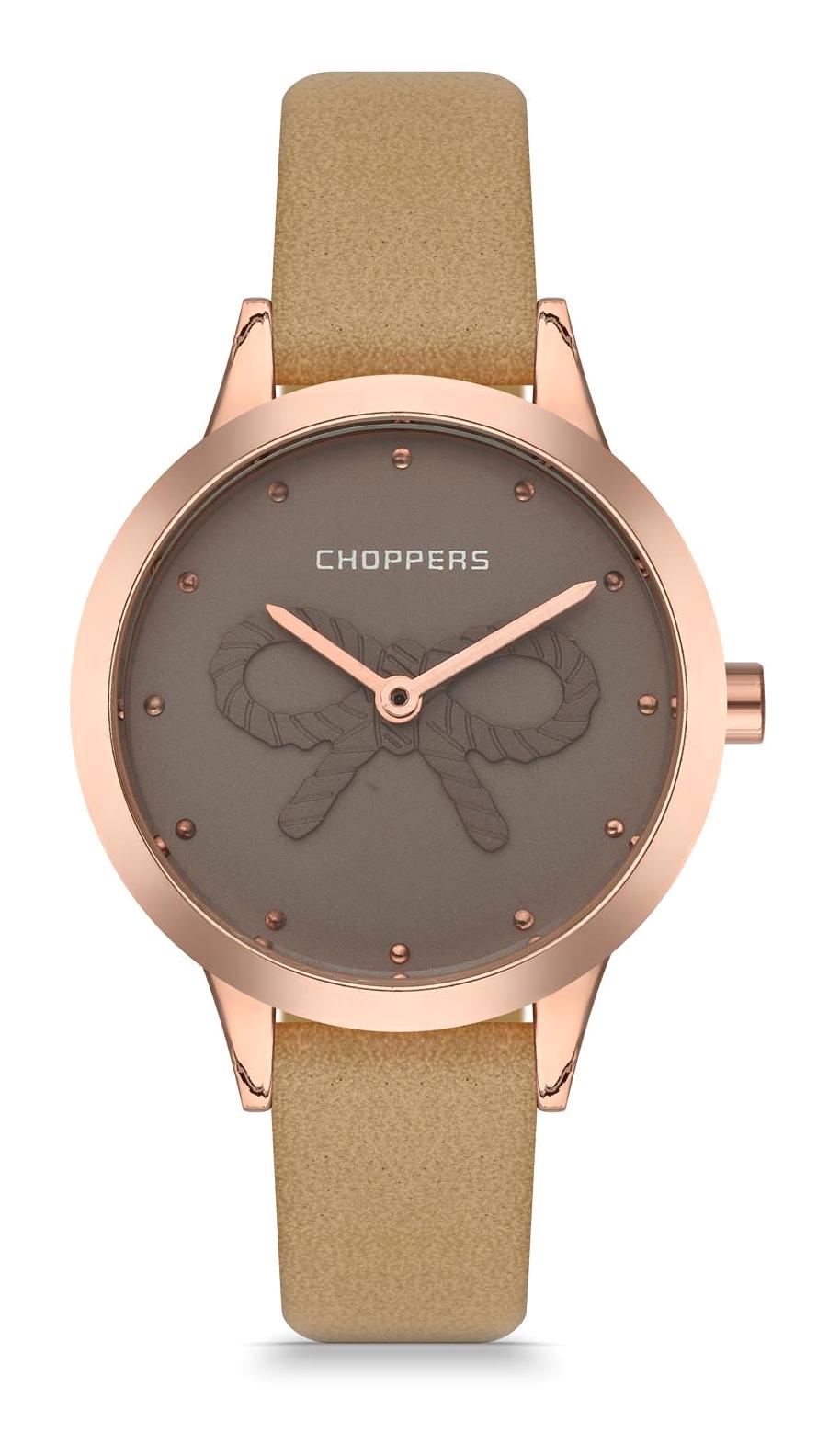 Choppers HBA11010A 32 mm Kahverengi Deri Kordon Analog Kadın Kol Saati