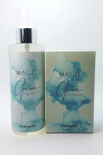 MARJES Aventurin Doğal Taşlı Gem İkili Kadın Parfüm Seti EDP