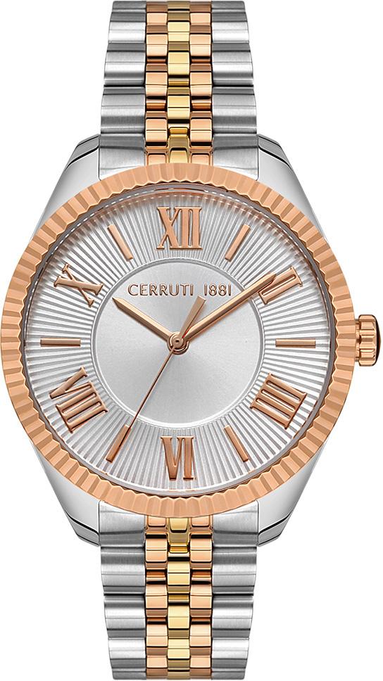 Cerruti 1881 CIWLH2229602 36 mm Gri-Rose Gold Çelik Kordon Analog Kadın Kol Saati