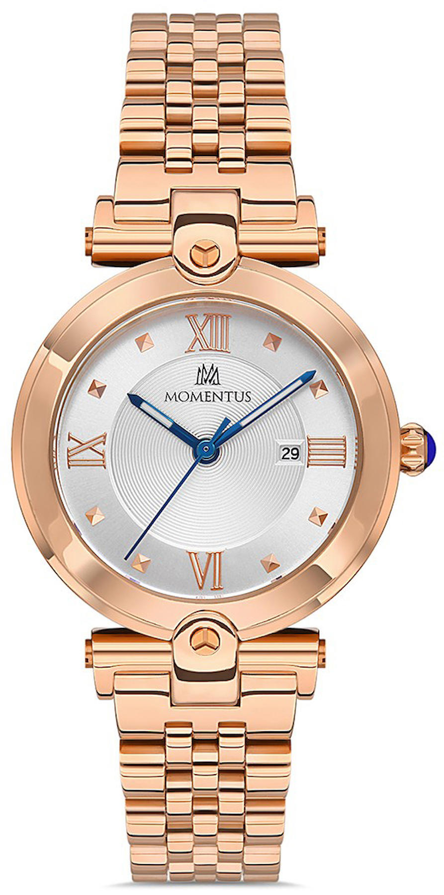 Momentus CS380R-02SR Takvimli 32 mm Rose Gold Çelik Kordon Analog Kadın Kol Saati