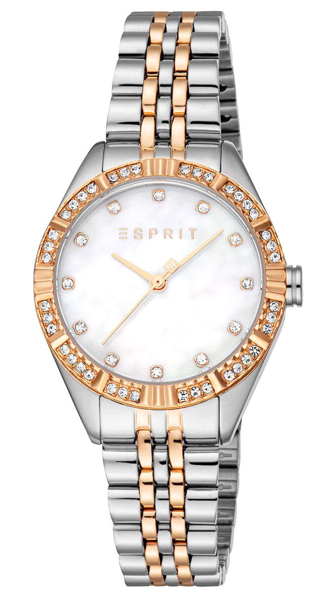Esprit ES1L425M0065 30 mm Gri-Rose Gold Çelik Kordon Analog Kadın Kol Saati