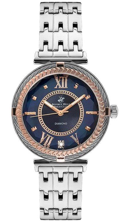 Beverly Hills Polo Club BP3222X.590 39 mm Gri Çelik Kordon Analog Kadın Kol Saati
