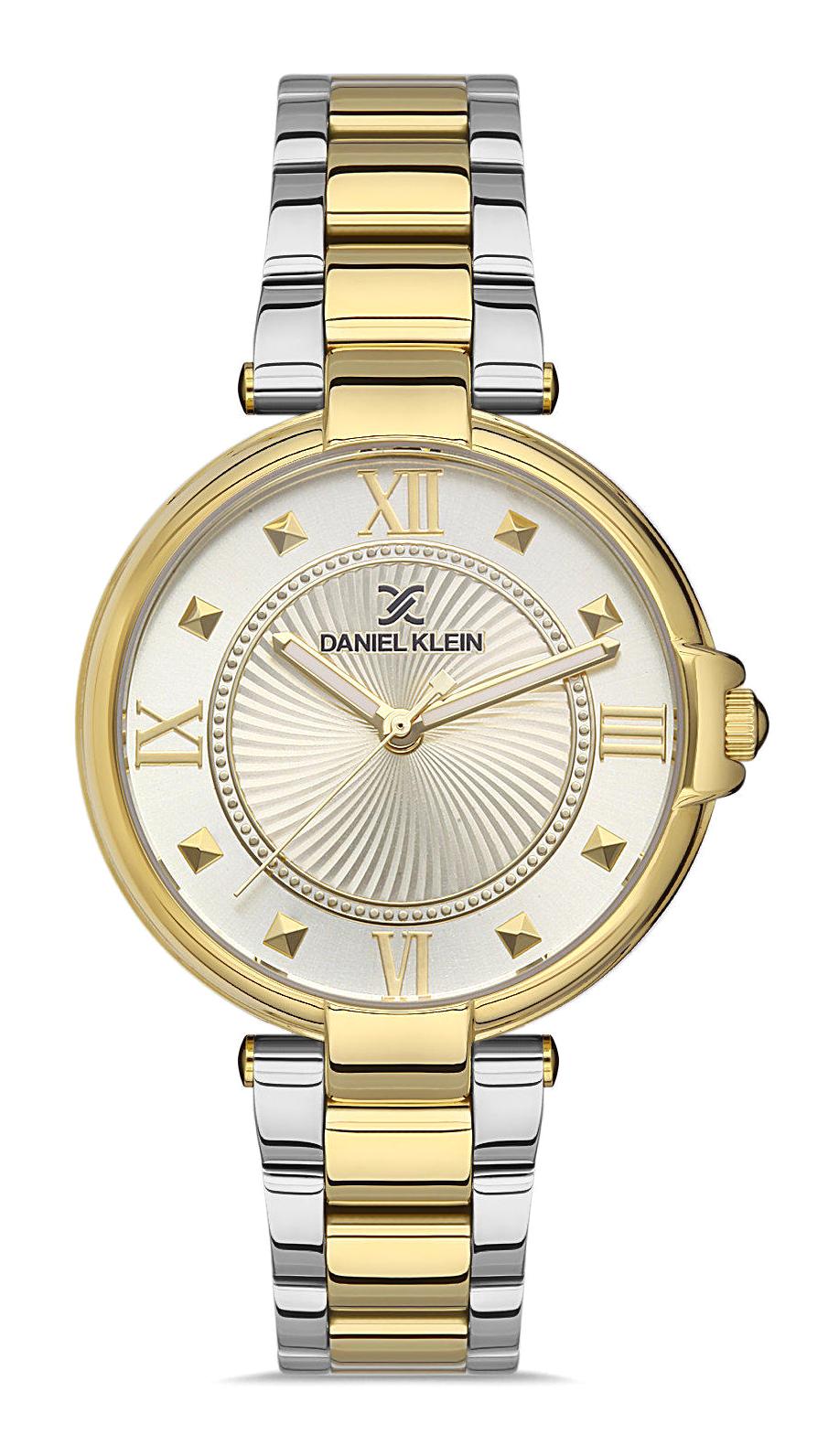 Daniel Klein DK.FT.1.250 36 mm Altın-Gri Çelik Kordon Analog Kadın Kol Saati