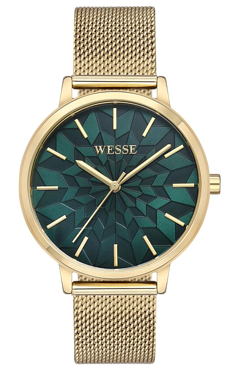 Wesse WWL107707 34 mm Altın Çelik Kordon Analog Kadın Kol Saati