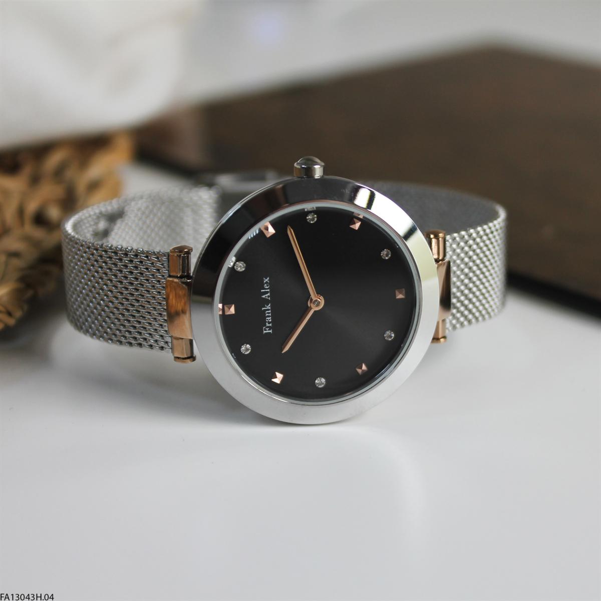 Frank Alex FA.13043H.04 36 mm Gri Metal Kordon Analog Kadın Kol Saati