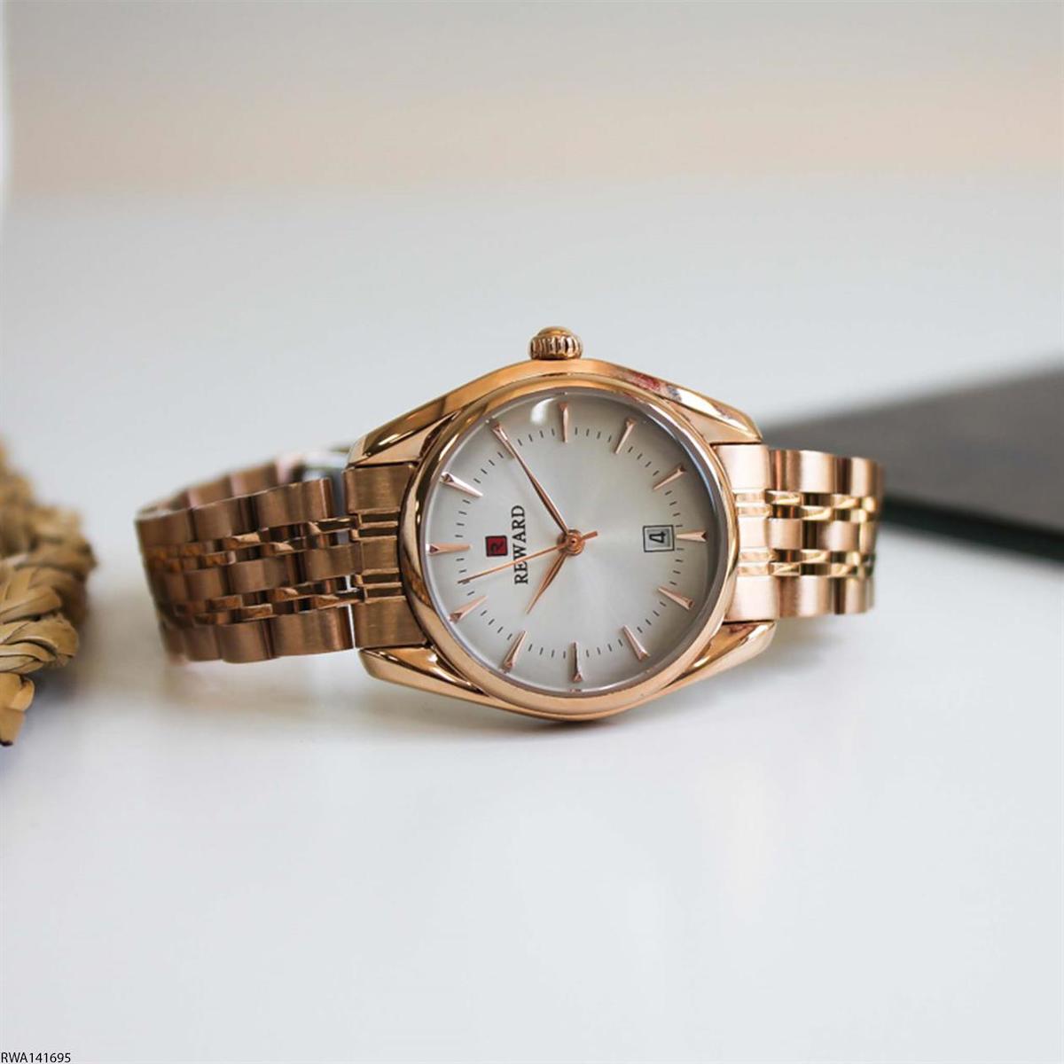 Reward RWA141695 30 mm Rose Gold Çelik Kordon Analog Kadın Kol Saati