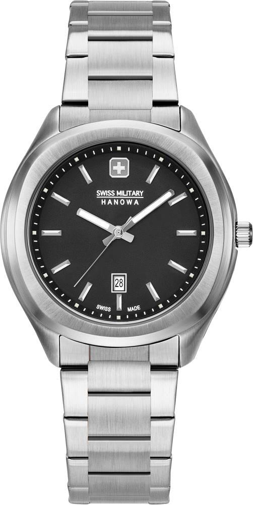 Swiss Military 06-7339.04.007 Takvimli 36 mm Gri Çelik Kordon Analog Kadın Kol Saati