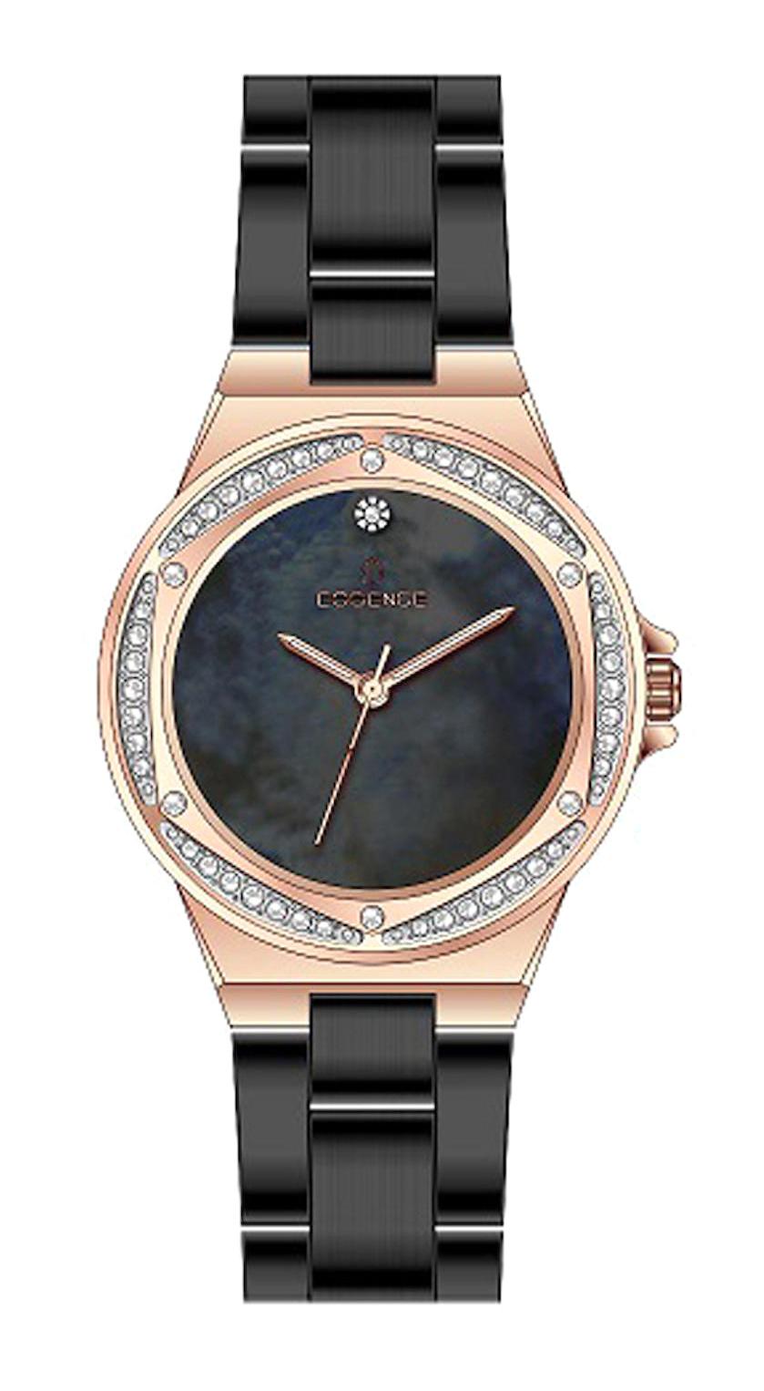 Essence ES6758FE.450 35 mm Siyah Çelik Kordon Analog Kadın Kol Saati