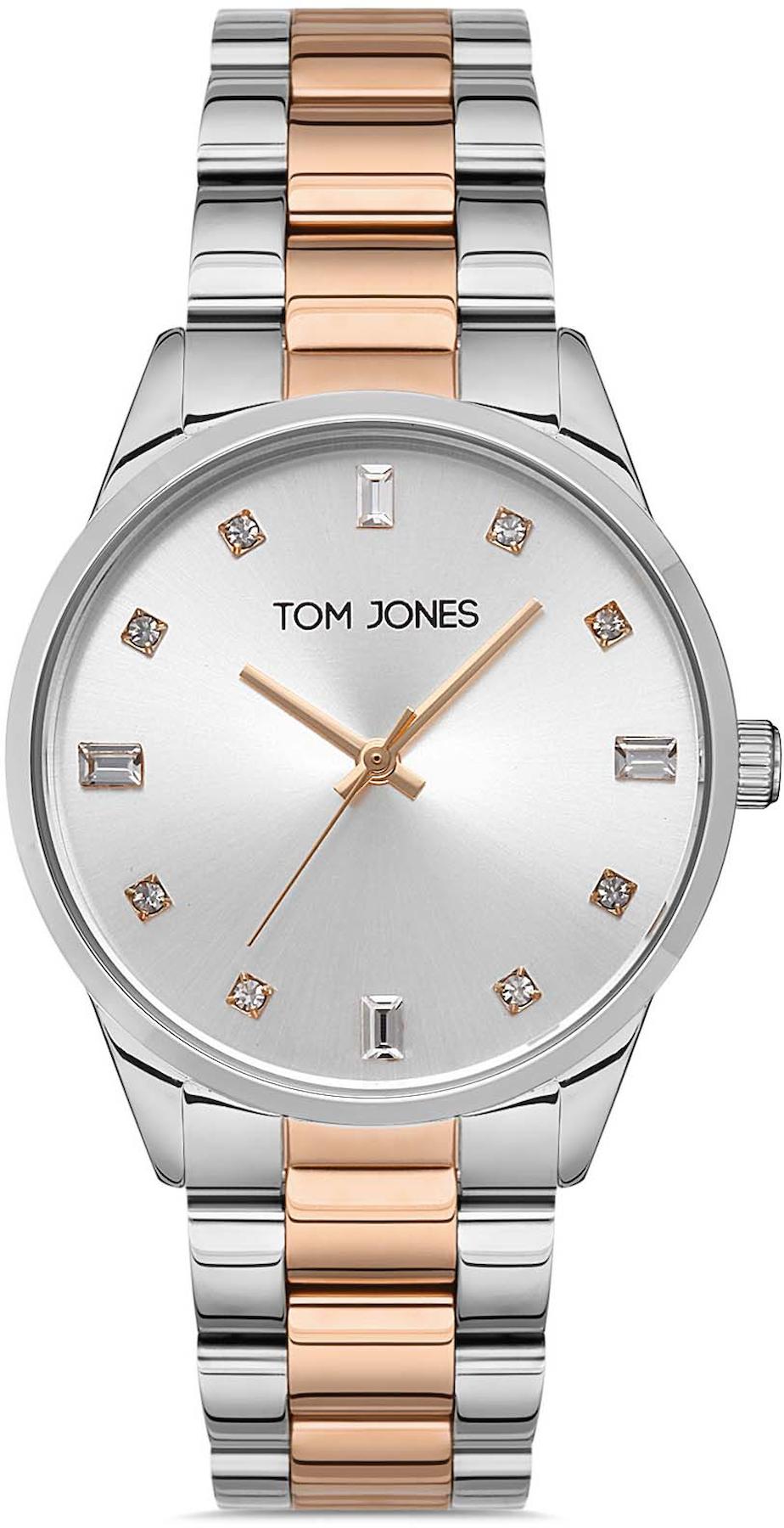 Tom Jones TJ.1.1096.05 31-35 mm Gri-Rose Gold Metal Kordon Analog Kadın Kol Saati