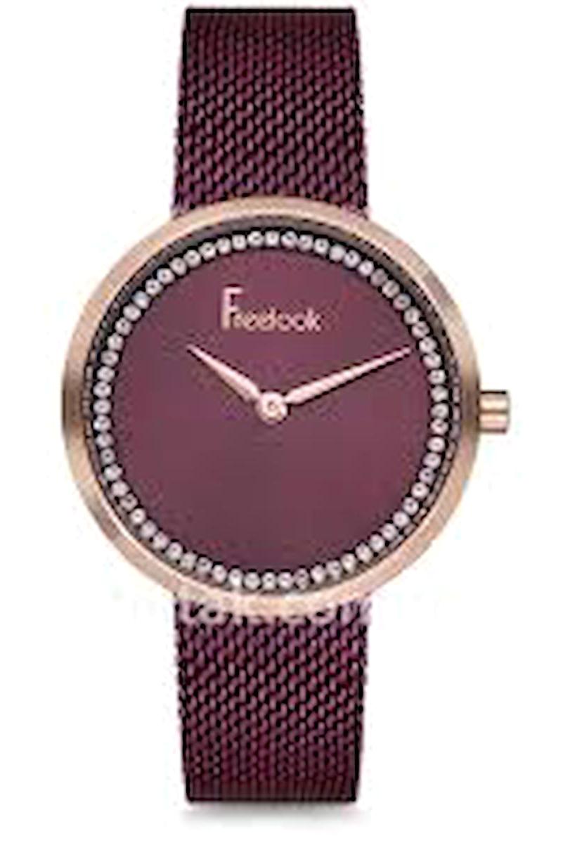Freelook F.8.1040.07 34 mm Bordo Metal Kordon Analog Kadın Kol Saati