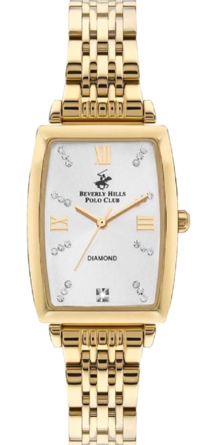 Beverly Hills Polo Club BP3389C.130 35 mm Altın Çelik Kordon Analog Kadın Kol Saati