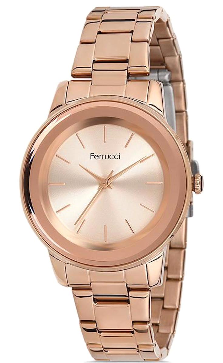 Ferrucci FFQ111614.A46 35 mm Rose Gold Metal Kordon Analog Kadın Kol Saati
