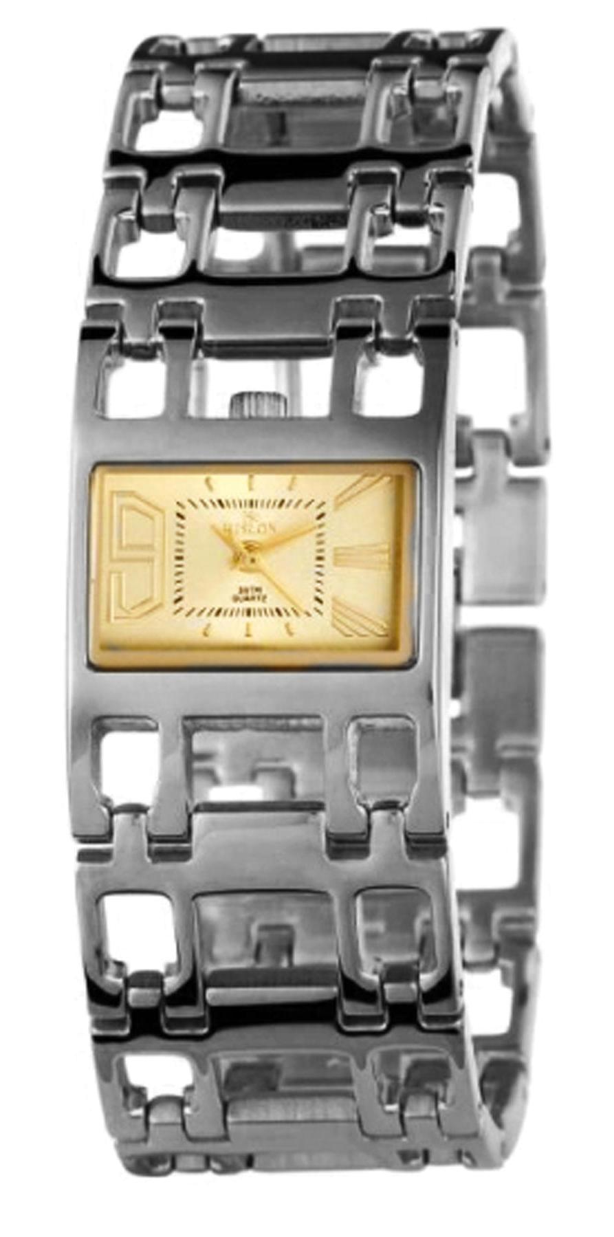 Hislon 2804-22311 25 mm Gri Çelik Kordon Analog Kadın Kol Saati