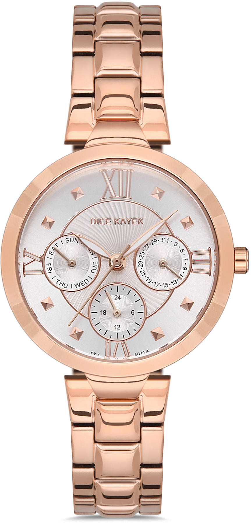 Dice Kayek DK.1.AG1275.04 34 mm Rose Gold Metal Kordon Analog Kadın Kol Saati