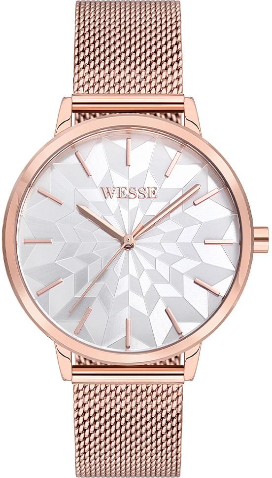 Wesse WWL1077-01 34 mm Rose Gold Çelik Kordon Analog Kadın Kol Saati