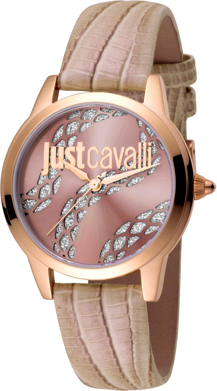 Just Cavalli JC1L050L0245 34 mm Pembe Deri Kordon Analog Kadın Kol Saati