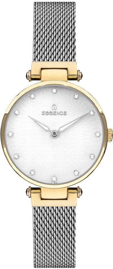 Essence ES6670FE.220 32 mm Gri Çelik-Hasır Kordon Analog Kadın Kol Saati
