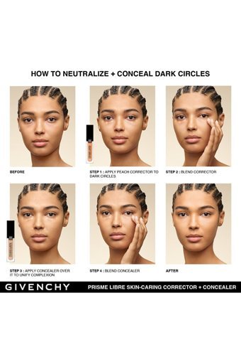 Givenchy Prisme Libre Skin-Caring Göz Altı ve Yüz Likit Fırça Kapatıcı