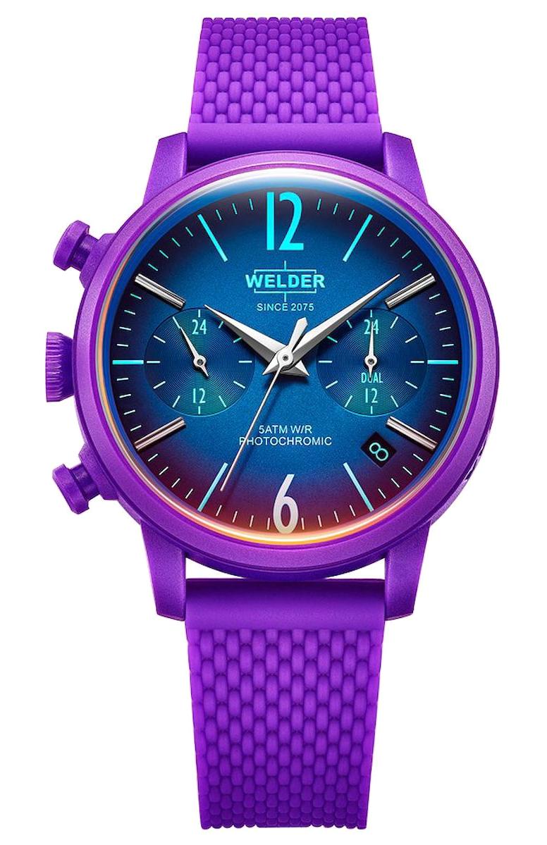 Welder Watch WWRP608 Takvimli 38 mm Mor Silikon Kordon Analog Kadın Kol Saati