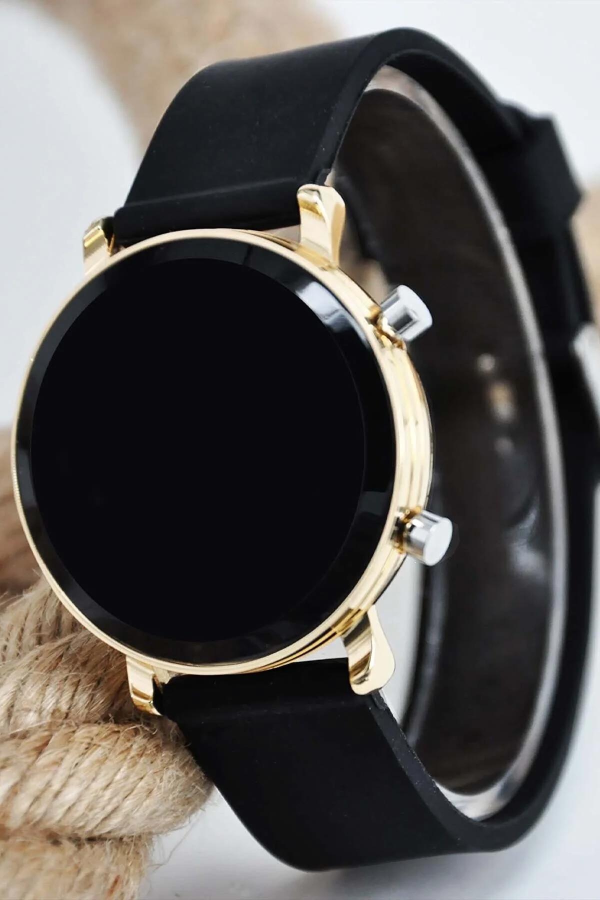 Sonsuzsaat SU-469-001 38 mm Altın Plastik-Silikon Kordon Dijital Çocuk Kol Saati