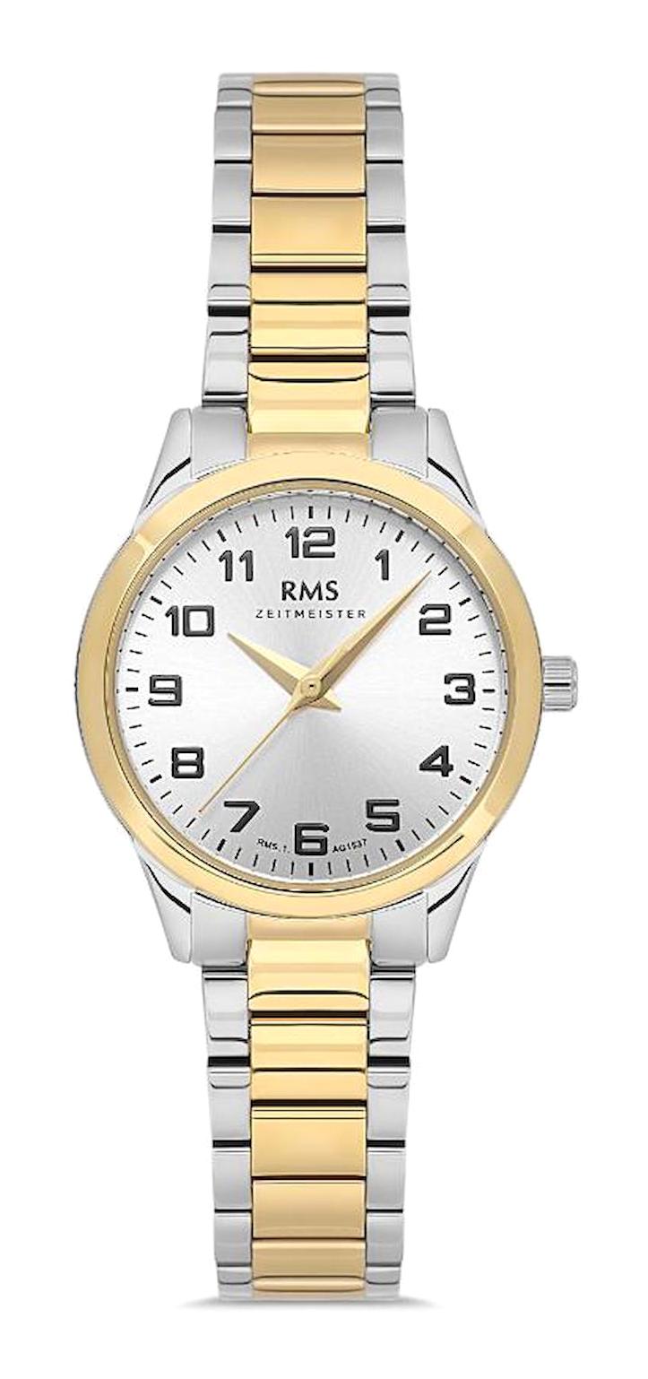 Romanson RMS.1.AG1537.05 28 mm Altın-Gri Çelik Kordon Analog Kadın Kol Saati