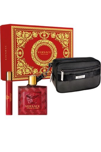 Versace Eros Flame İkili Mini Erkek Parfüm Seti EDP