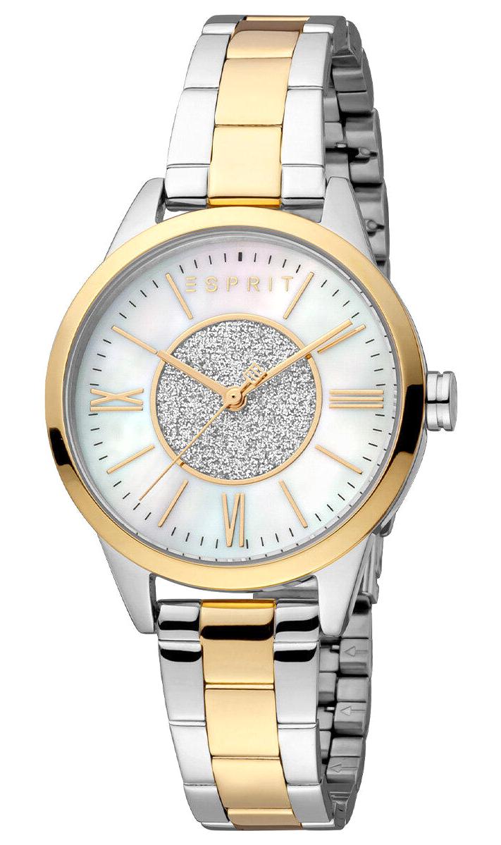 Esprit ES1L385M0115 32 mm Altın-Gri Çelik Kordon Analog Kadın Kol Saati