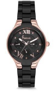 Freelook F.7.1061.08 38 mm Siyah Çelik Kordon Analog Kadın Kol Saati