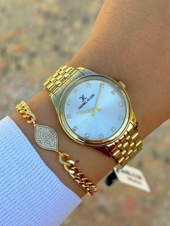 Daniel Klein DK.FT.1.126 31-35 mm Altın Çelik Kordon Analog Kadın Kol Saati