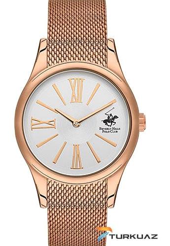 Beverly Hills Polo Club BH9612-03 35 mm Rose Gold Çelik Kordon Analog Kadın Kol Saati