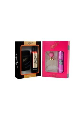 Jagler Classic 4 Parça Erkek-Kadın Parfüm Deodorant Seti EDT 50 ml + Jagler 60 ml