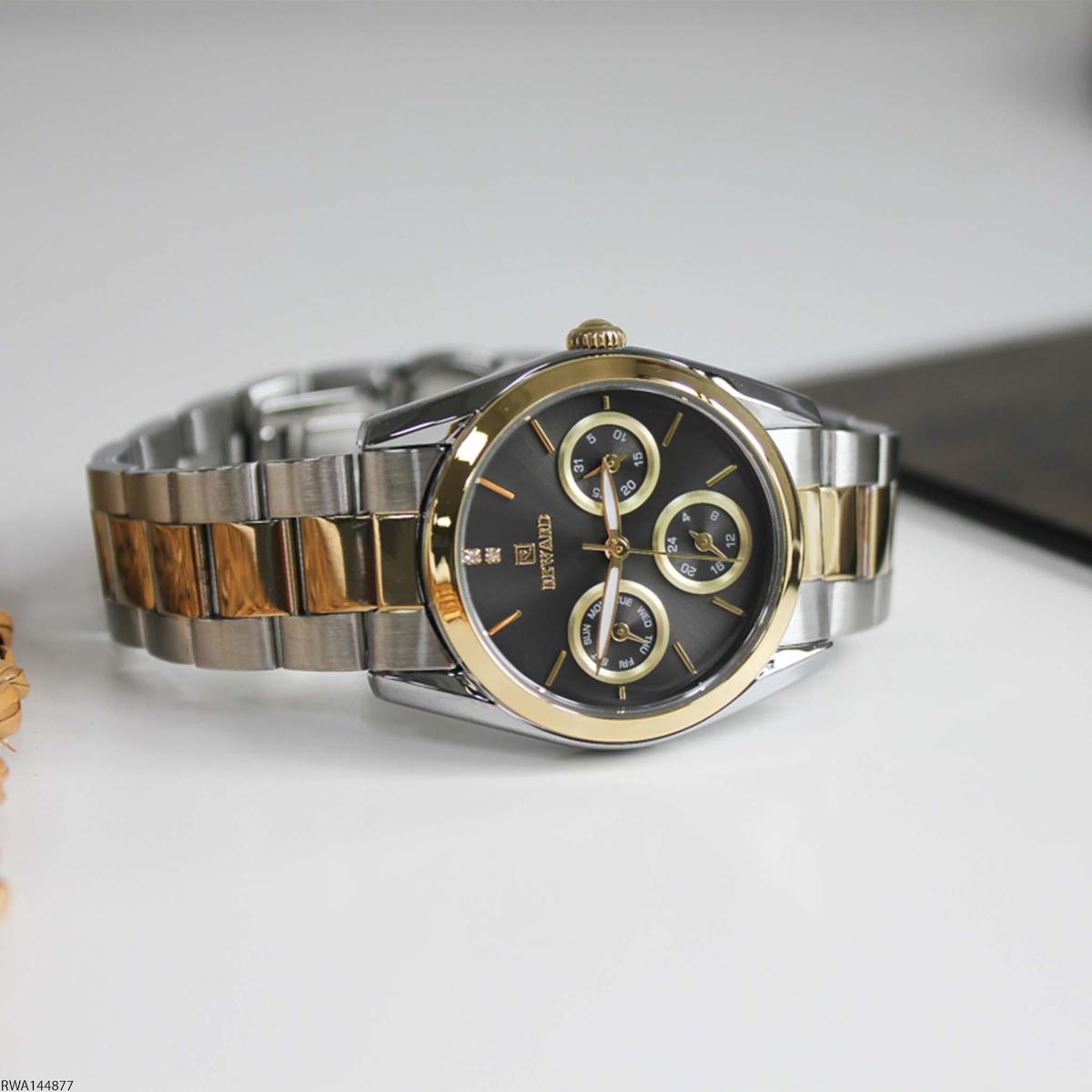 Reward RWA144877 Takvimli 33 mm Gri-Rose Gold Çelik Kordon Analog Kadın Kol Saati