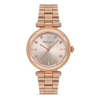 Ferrucci FER.03367M.02 35 mm Rose Gold Çelik Kordon Analog Kadın Kol Saati
