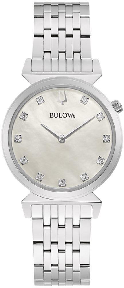 Bulova 96P216 30 mm Gri Çelik Kordon Analog Kadın Kol Saati