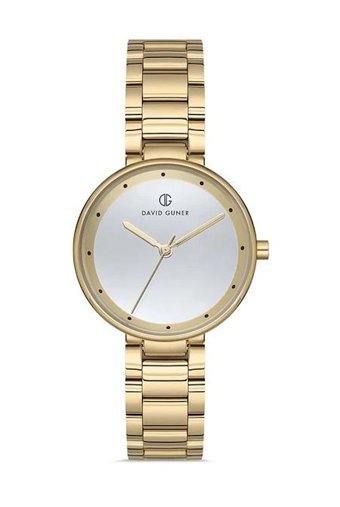 David Guner DG-8138LA-B1 32 mm Altın Çelik Kordon Analog Kadın Kol Saati